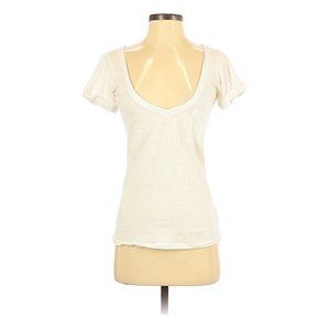 Delia's 100% Cotton White T Shirt (V Neck)